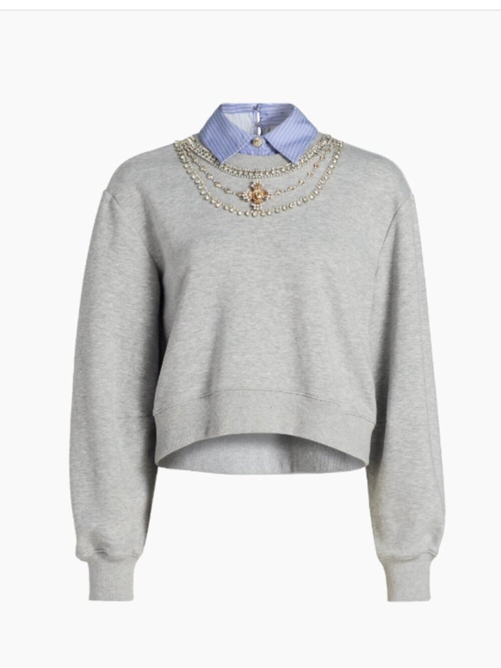 Cinq à Sept  Lavina Mixed-Media Pullover Sweater